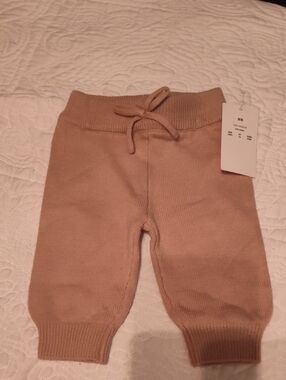 Neutral Tan Knit Joggers for Kids - Cozy Pull-On Style